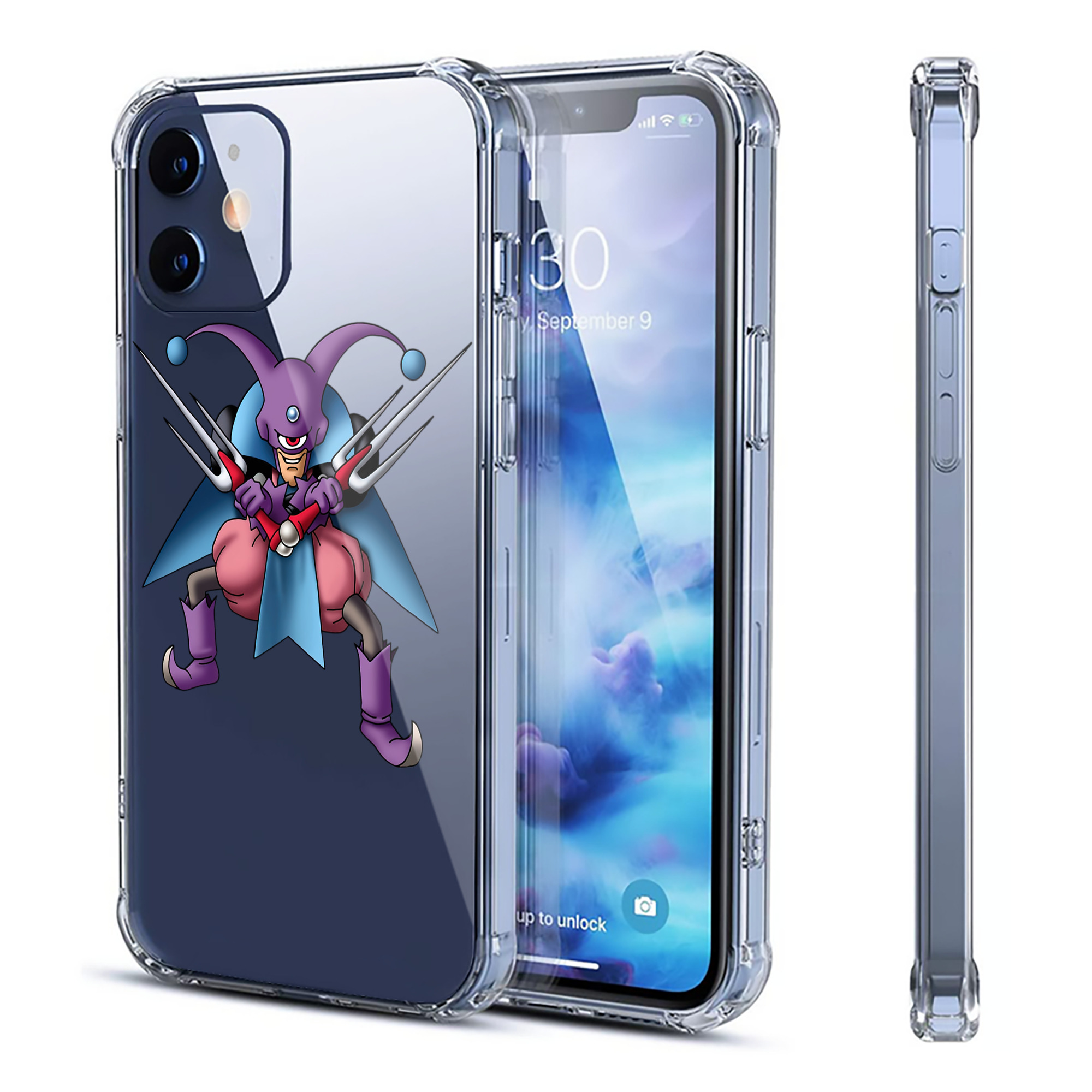 （画像用） ドラゴンクエスト Doragon Kuesuto Dragon Quest 【iPhone 12シリーズ対応】透明スマホケース（クリアソフトケース）